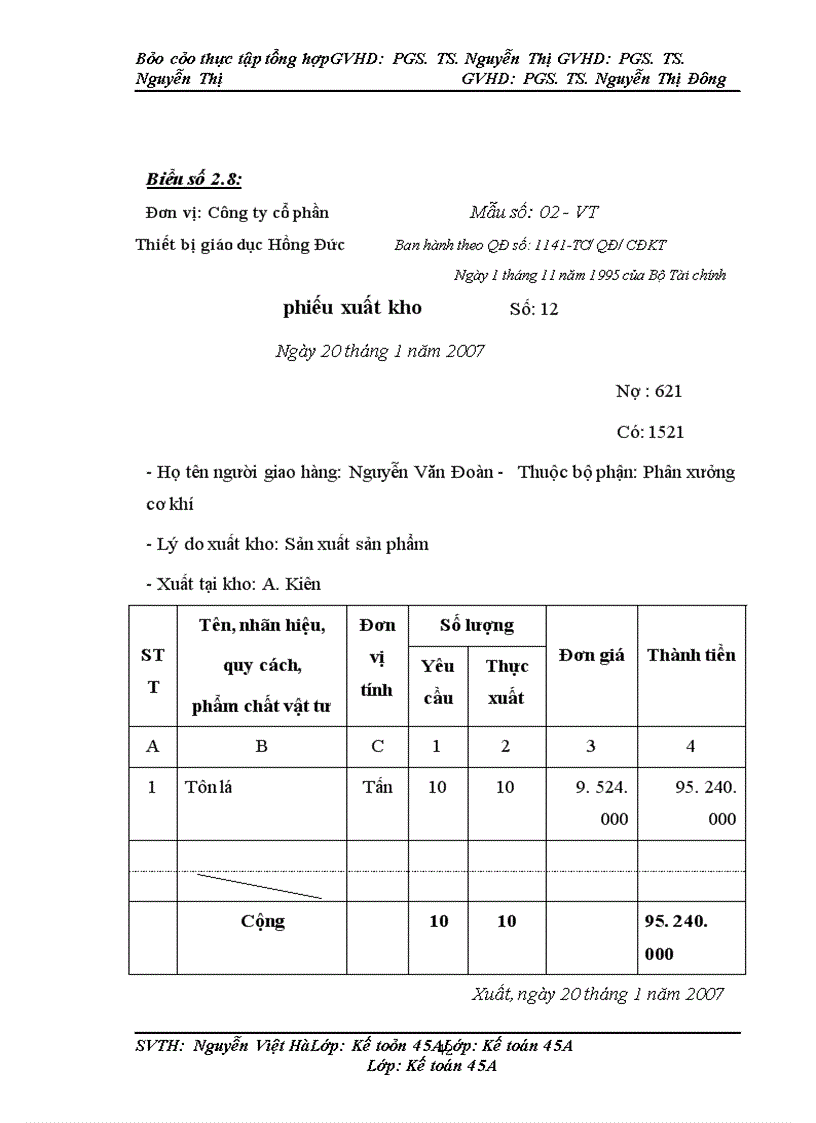 image for page Thực tập tổng hợp tại Công ty Cổ phần thiết bị giáo dục Hồng Đức.