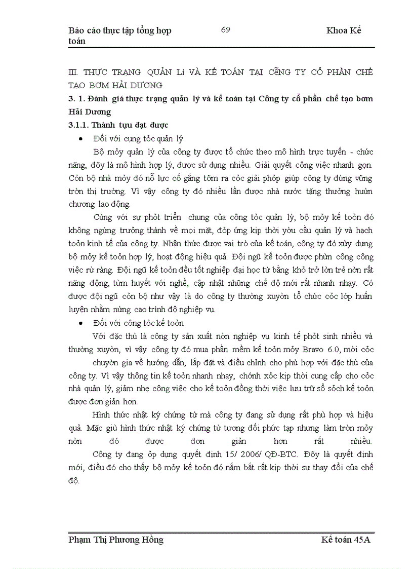 image for page Thực tập tổng hợp tại Công ty cổ phần chế tạo bơm Hải Dương