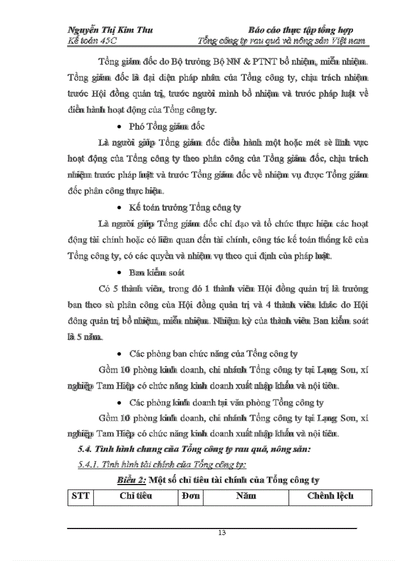 image for page Báo cáo thực tập tổng hợp Tổng công ty rau quả và nông sản Việt nam