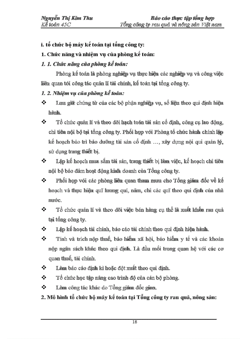 image for page Báo cáo thực tập tổng hợp Tổng công ty rau quả và nông sản Việt nam