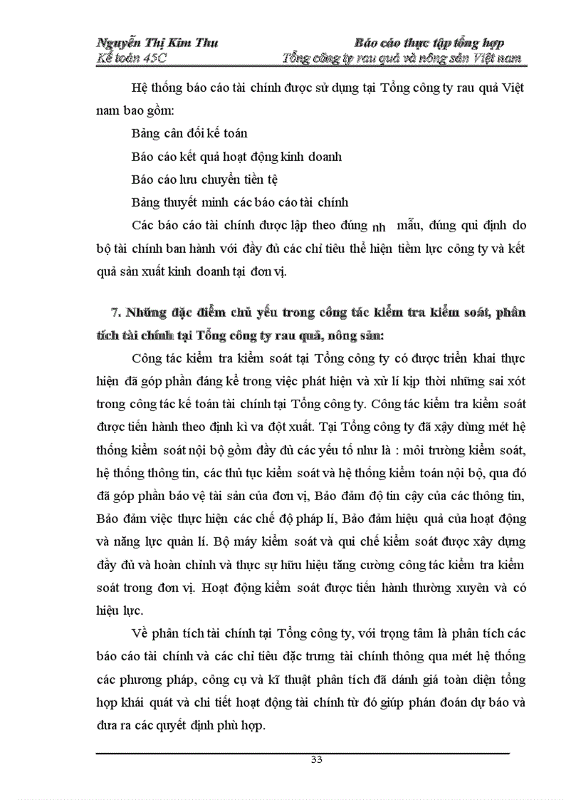 image for page Báo cáo thực tập tổng hợp Tổng công ty rau quả và nông sản Việt nam