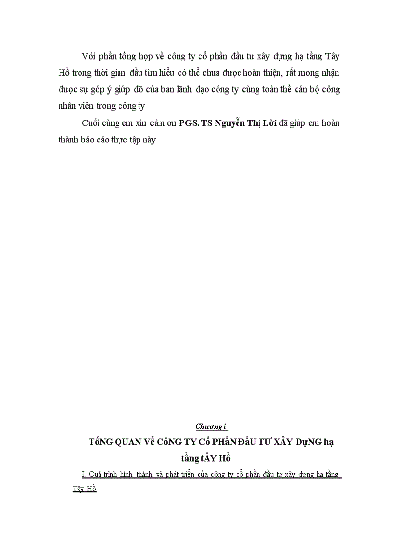 image for page Công tác kế toán nguyên vật liệu tại Công ty cổ phần đầu tư xây dựng hạ tầng Tây Hồ