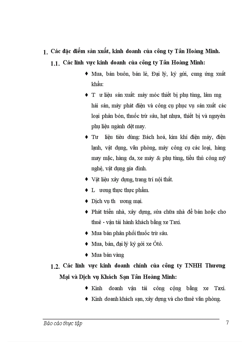 image for page Báo cáo thực tập tại công ty Tân Hoàng Minh.