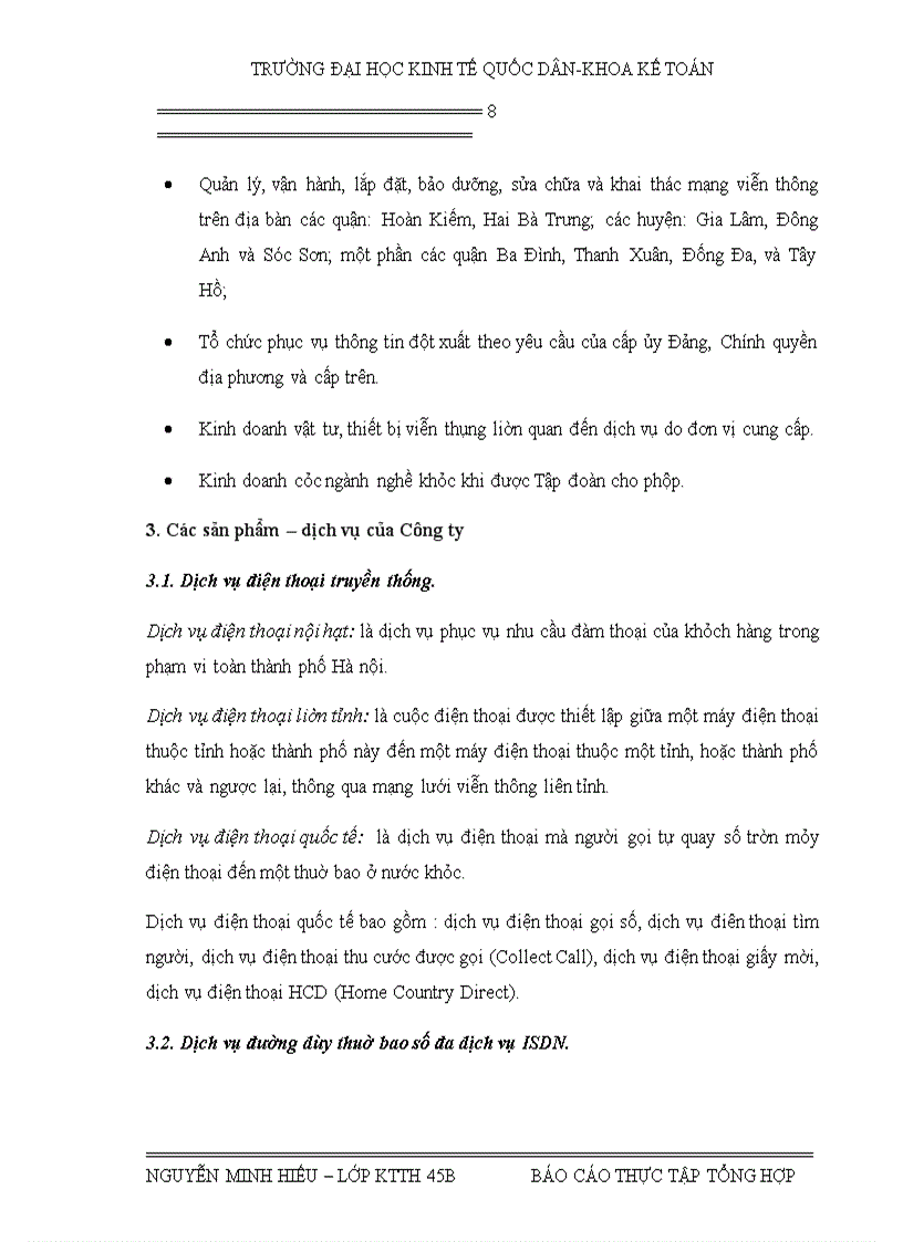 image for page Báo cáo thực tập tại Công ty điện thoại Hà Nội 1