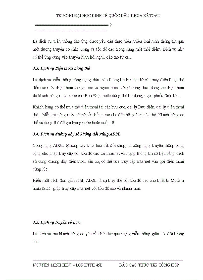 image for page Báo cáo thực tập tại Công ty điện thoại Hà Nội 1