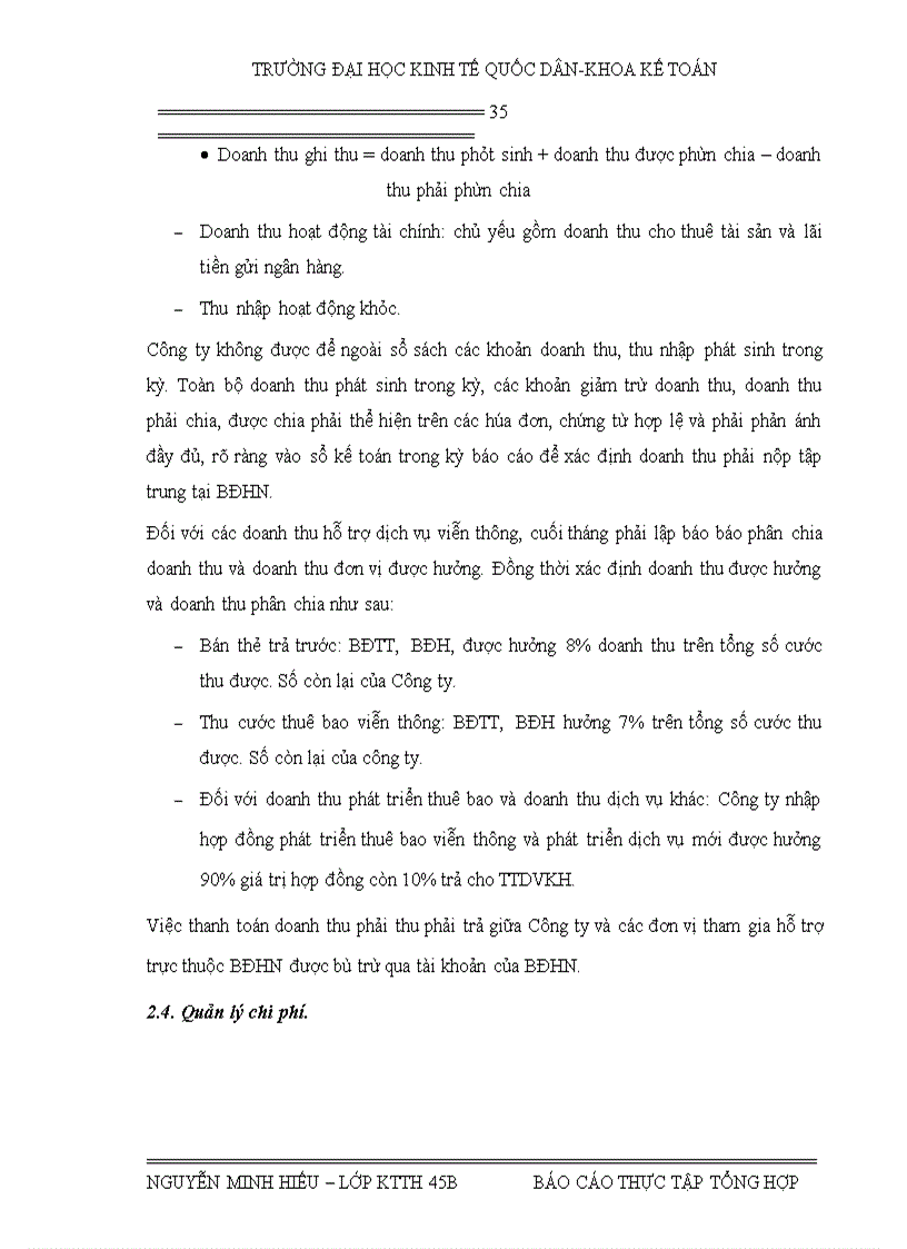 image for page Báo cáo thực tập tại Công ty điện thoại Hà Nội 1