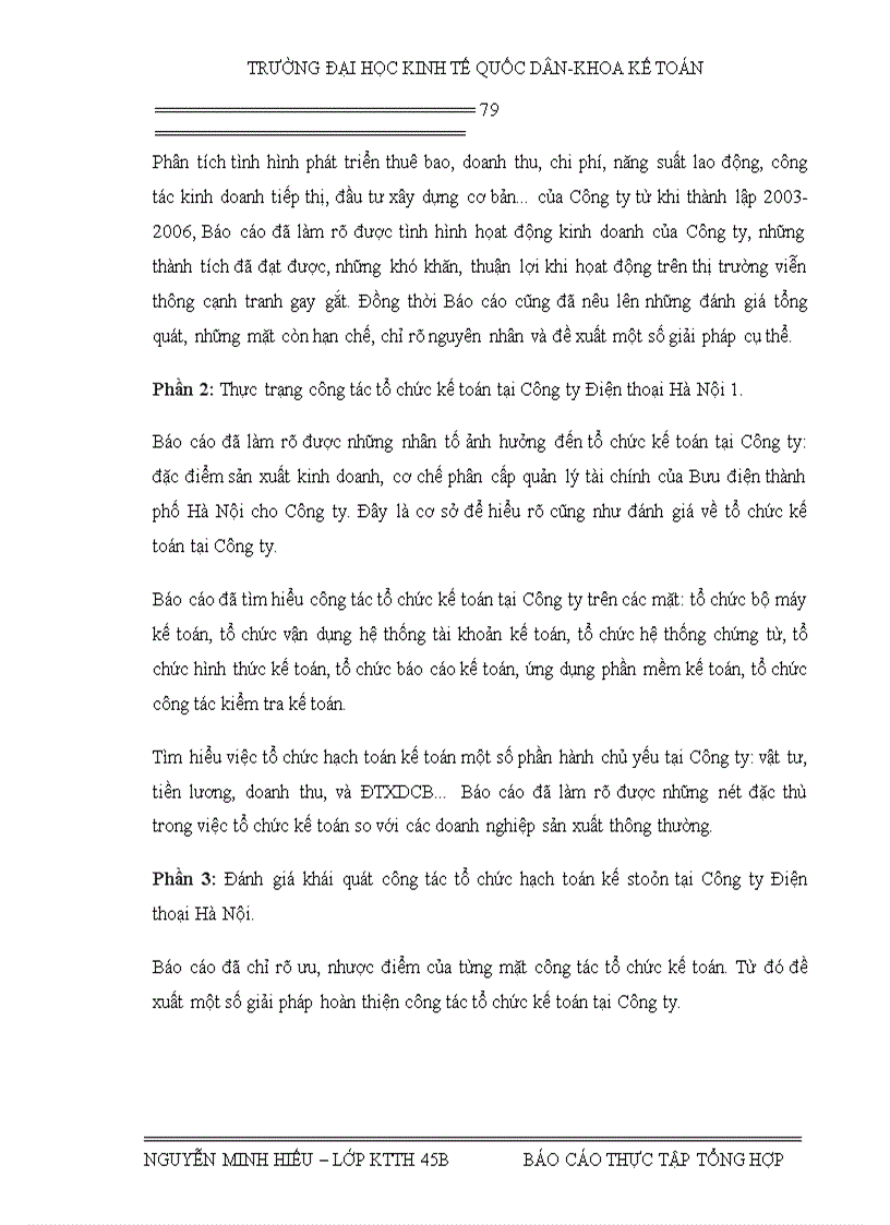 image for page Báo cáo thực tập tại Công ty điện thoại Hà Nội 1