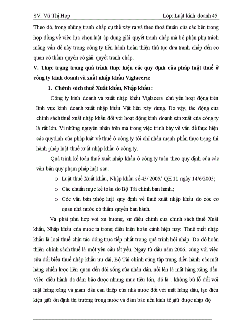 image for page Báo cáo thực tập tại Công ty kinh doanh và xuất nhập khẩu Viglacera