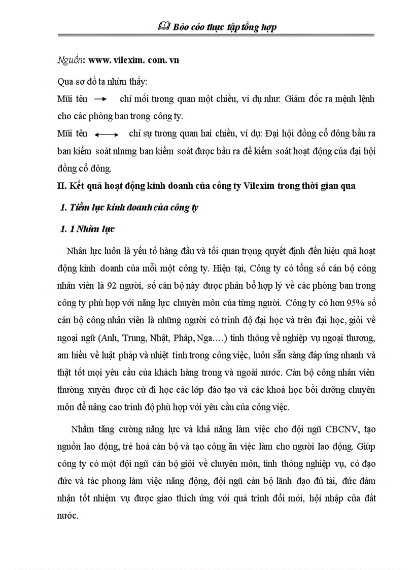 image for page Báo cáo thực tập tổng hợp Công ty cổ phần xuất nhập khẩu và hợp tác đầu tư Vilexim