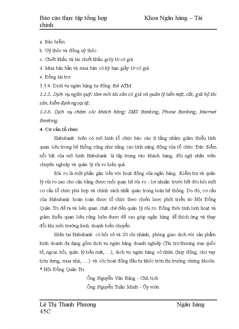 image for page Báo cáo thực tập tổng hợp tại Habubank