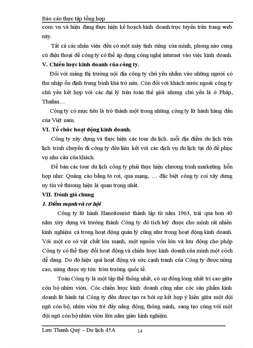 image for page Báo cáo thực tập tổng hợp tại công ty lữ hành Hanoitourst