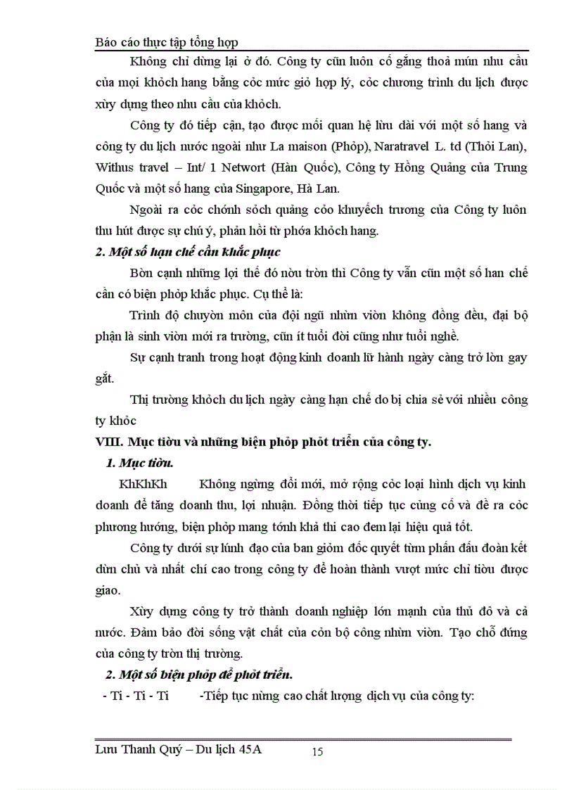 image for page Báo cáo thực tập tổng hợp tại công ty lữ hành Hanoitourst