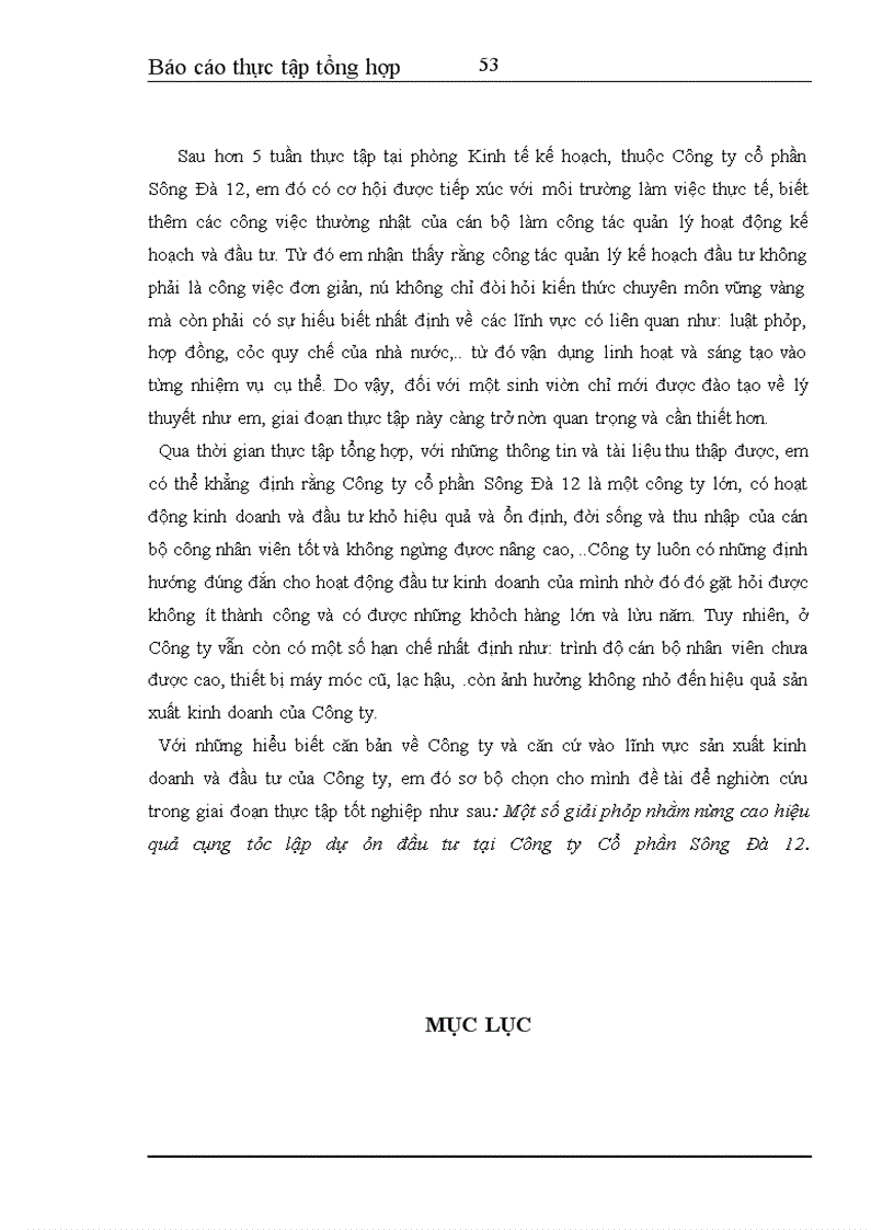 image for page Báo cáo thực tập tổng hợp tại Công ty cổ phần Sông Đà 12