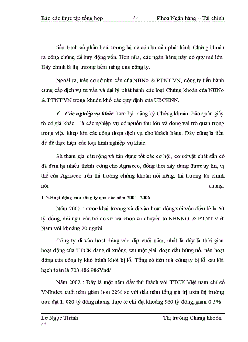 image for page Báo cáo thực tập tổng hợp Công ty TNHH chứng khoán ngân hàng nông nghiệp và phát triển nông thôn Việt Nam (Agriseco)