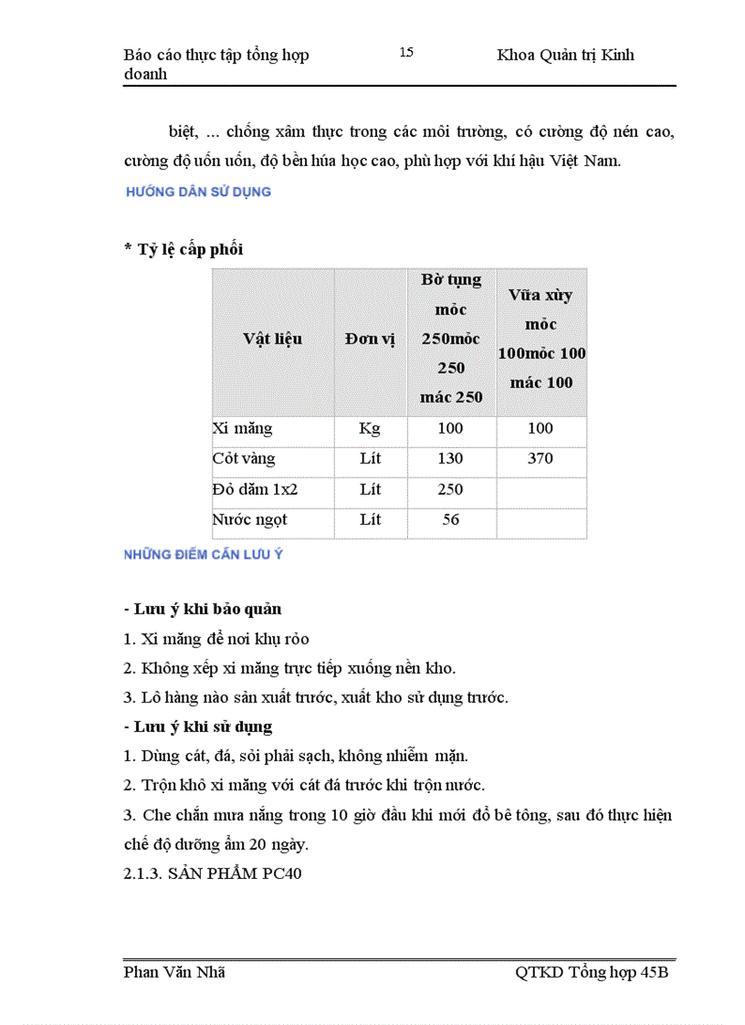 image for page Báo cáo thực tập tổng hợp tại Công ty xi măng Hoàng Mai
