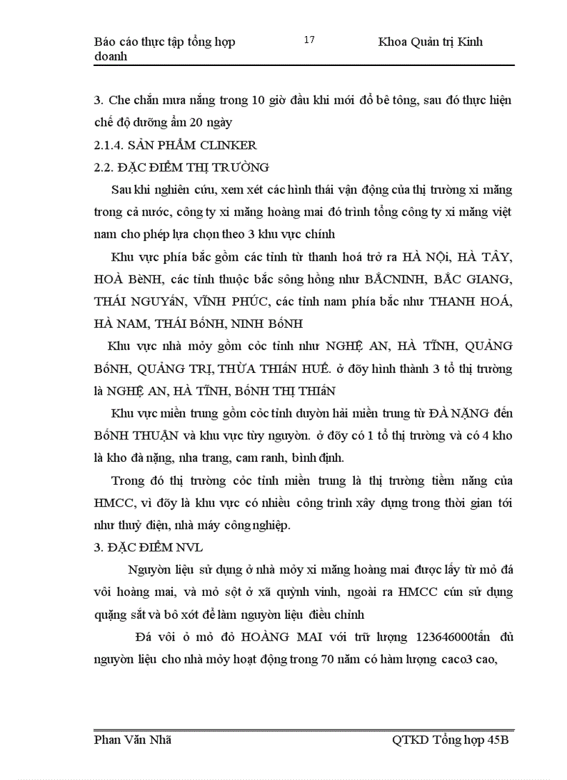 image for page Báo cáo thực tập tổng hợp tại Công ty xi măng Hoàng Mai