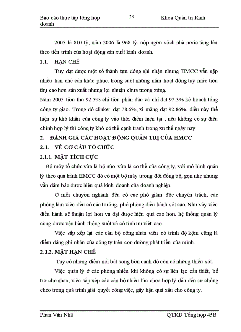 image for page Báo cáo thực tập tổng hợp tại Công ty xi măng Hoàng Mai