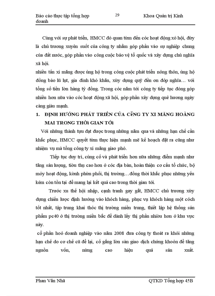 image for page Báo cáo thực tập tổng hợp tại Công ty xi măng Hoàng Mai