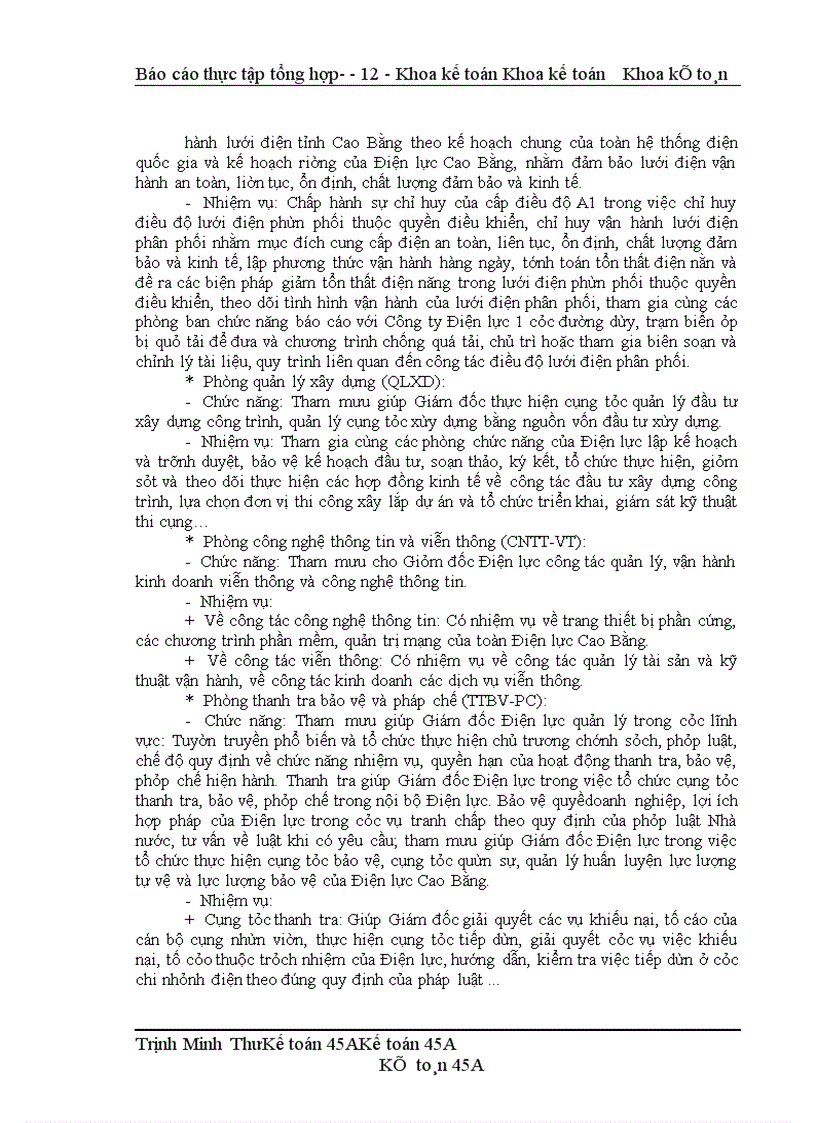 image for page Báo cáo thực tập tổng hợp tại Điện lực Cao Bằng