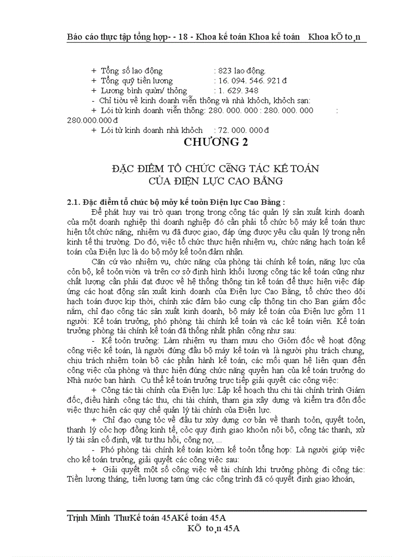 image for page Báo cáo thực tập tổng hợp tại Điện lực Cao Bằng