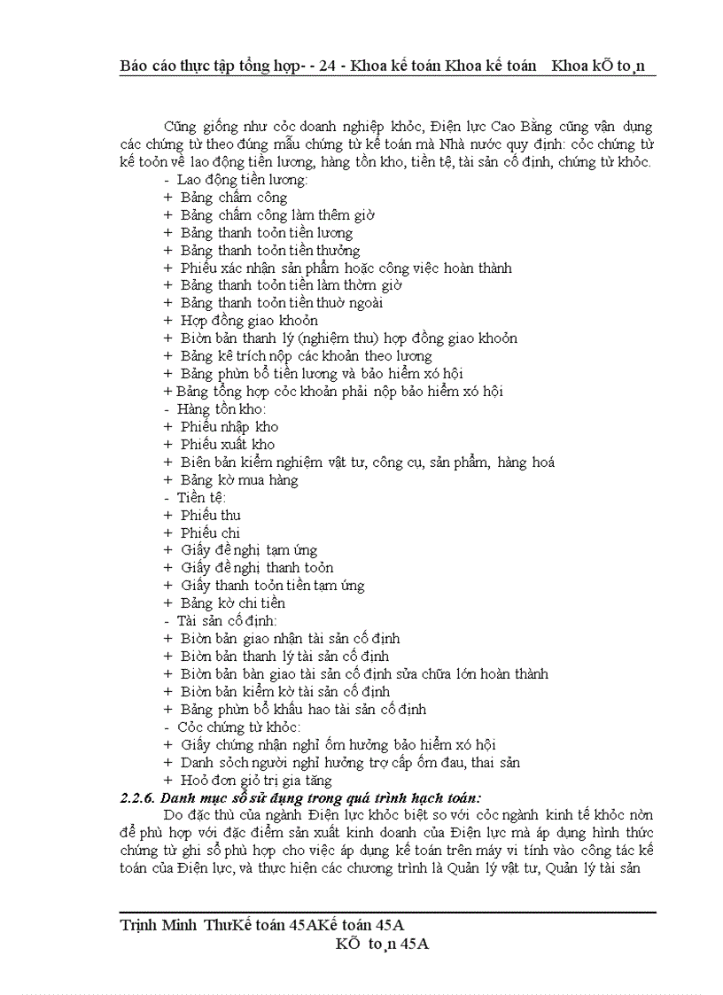 image for page Báo cáo thực tập tổng hợp tại Điện lực Cao Bằng