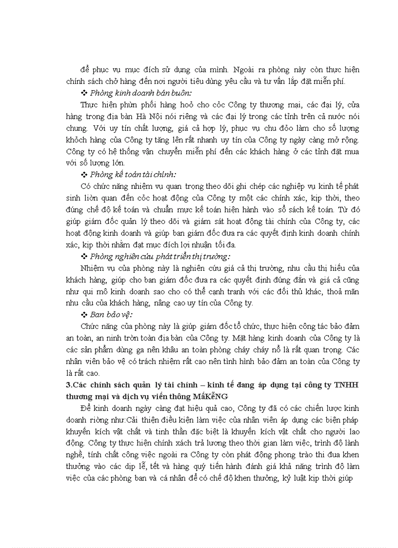 image for page Báo cáo thực tập tổng hợp Công ty TNHH thương mại, dịch vụ và viễn thông MÊKÔNG