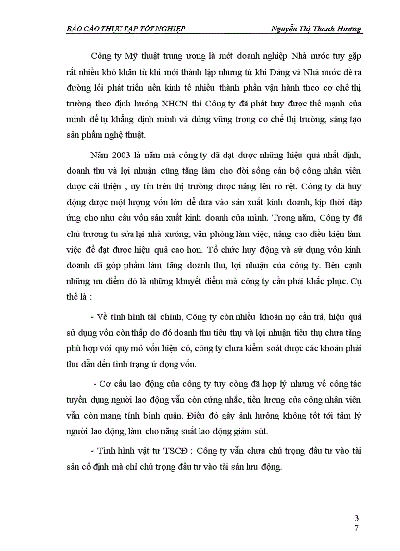 image for page Báo cáo thực tập tổng hợp Công ty Mỹ Thuật Trung ương