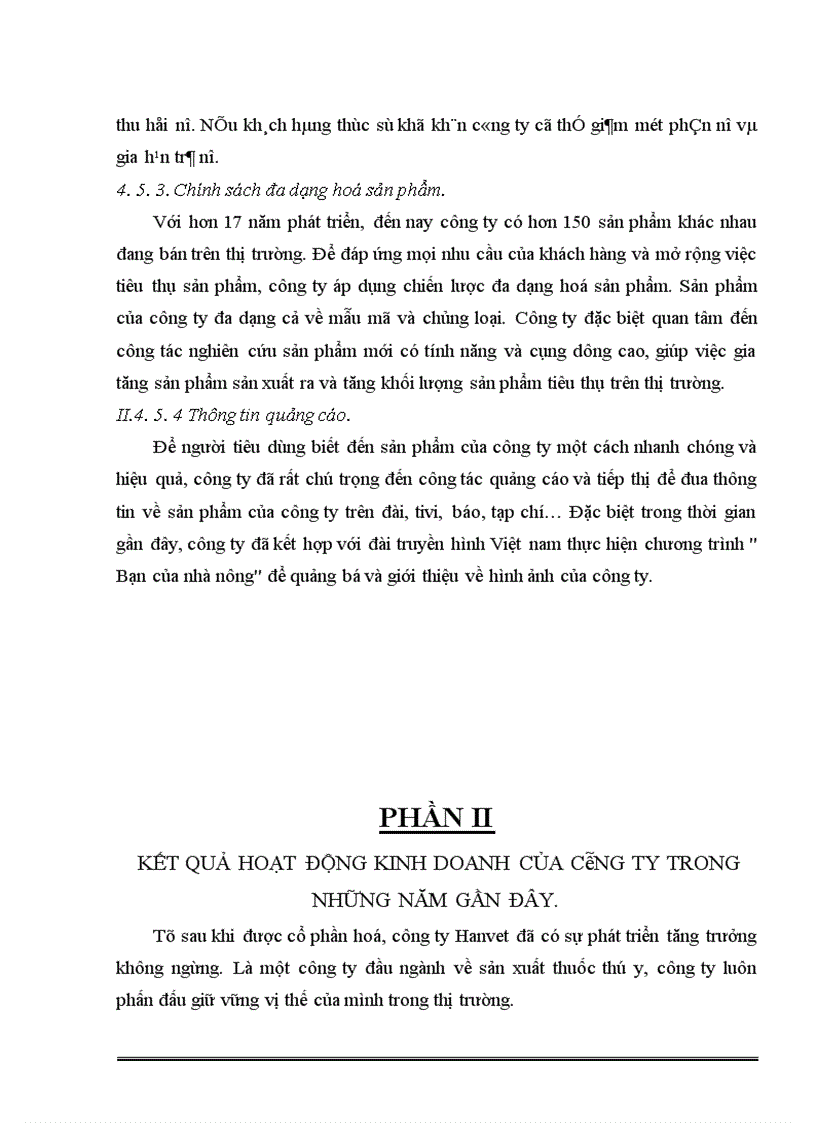 image for page Báo cáo thực tập tổng hợp tại công ty cổ phần Dược và vật tư thú y (HANVET)