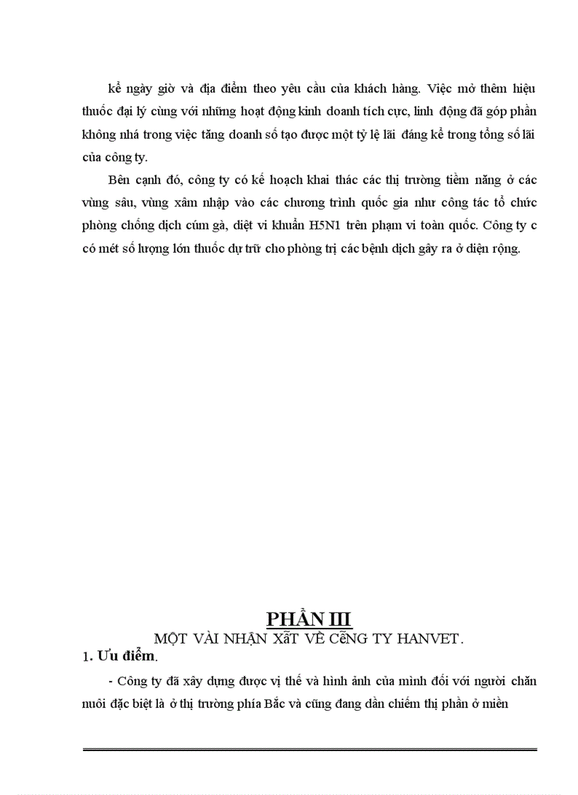 image for page Báo cáo thực tập tổng hợp tại công ty cổ phần Dược và vật tư thú y (HANVET)