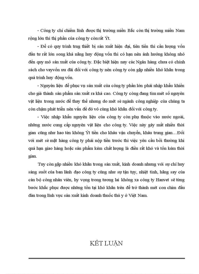 image for page Báo cáo thực tập tổng hợp tại công ty cổ phần Dược và vật tư thú y (HANVET)