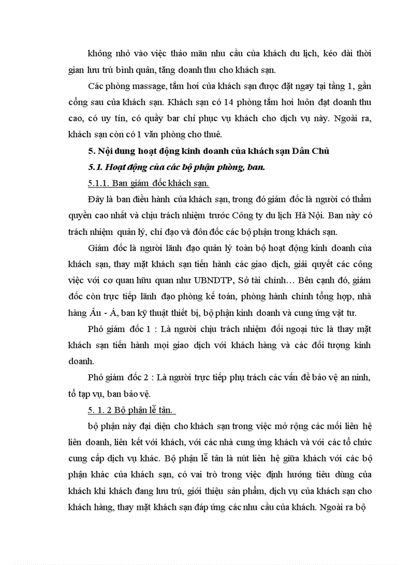 image for page Báo cáo thực tập tổng hợp tại khách sạn Dân Chủ