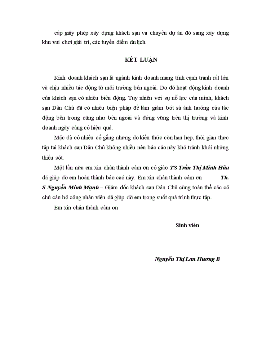 image for page Báo cáo thực tập tổng hợp tại khách sạn Dân Chủ