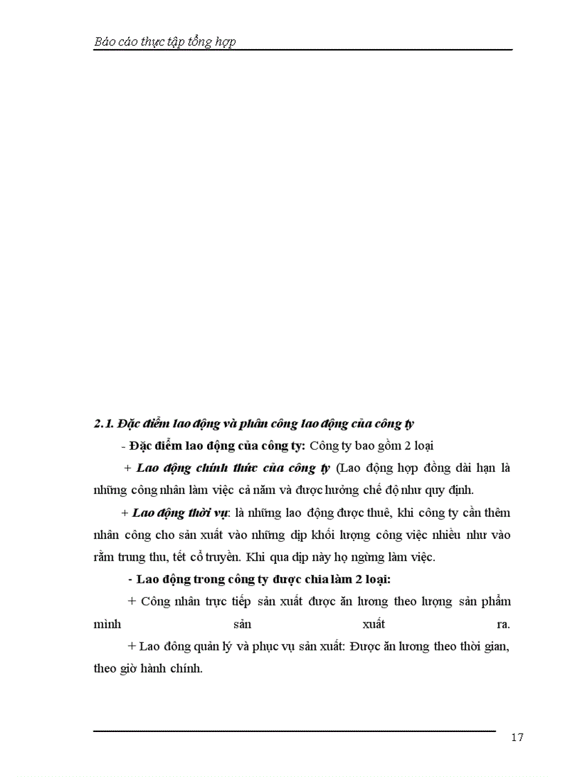 image for page Báo cáo thực tập tổng hợp Công ty cổ phần liên hợp thực phẩm Hà Tây