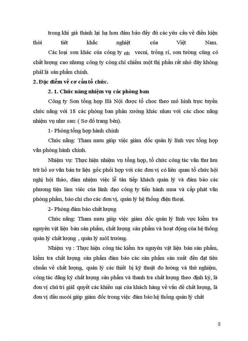 image for page Báo cáo thực tập tổng hợp tại Công ty sơn tổng hượp Hà Nội