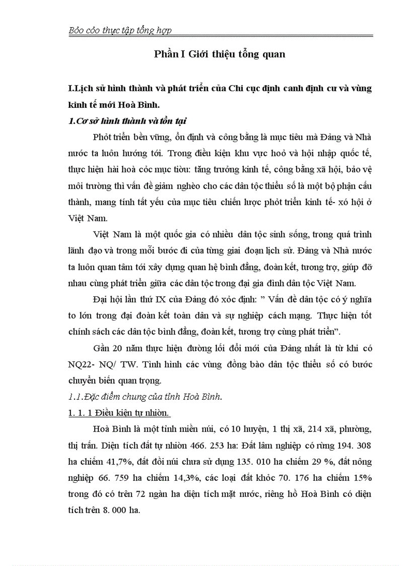 image for page Báo cáo thực tập tổng hợp tại Chi cục định canh định cư và vùng kinh tế mới Hoà Bình.