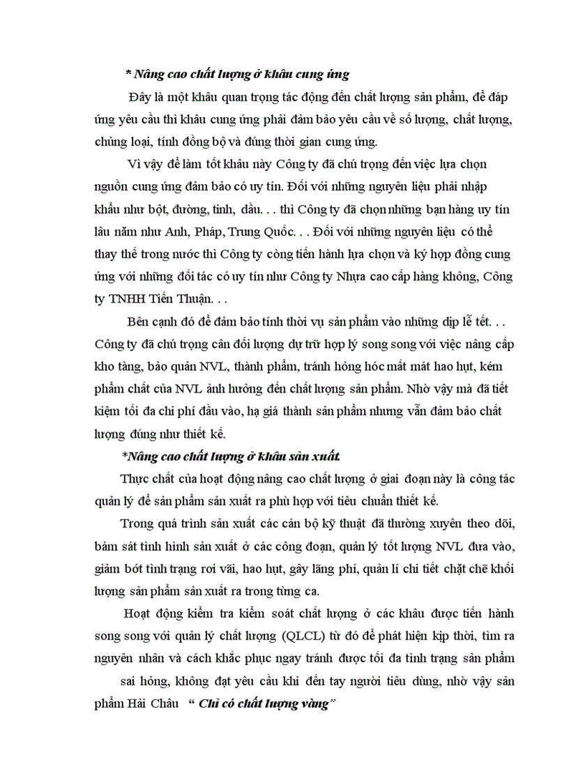 image for page Báo cáo thực tập tổng hợp tại Công ty bánh kẹo Hải Châu