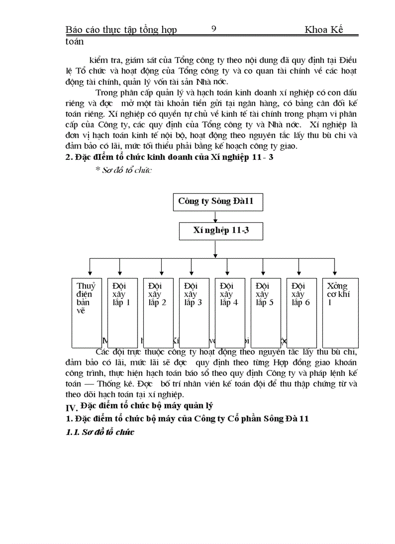 image for page Báo cáo thực tập tổng hợp tại Công ty Cổ phần Sông Đà 11