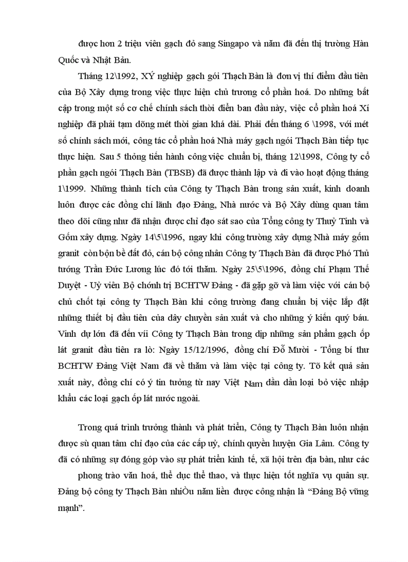 image for page Báo cáo thực tập tổng hợp tại Công ty Cổ phần Thạch Bàn (TBSC)