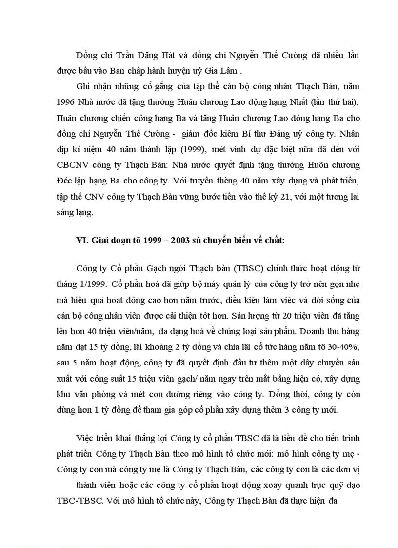 image for page Báo cáo thực tập tổng hợp tại Công ty Cổ phần Thạch Bàn (TBSC)