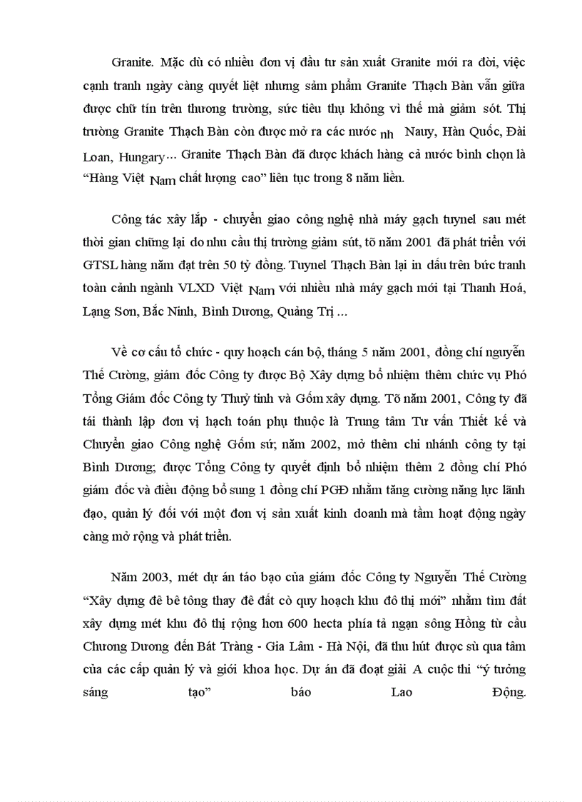 image for page Báo cáo thực tập tổng hợp tại Công ty Cổ phần Thạch Bàn (TBSC)