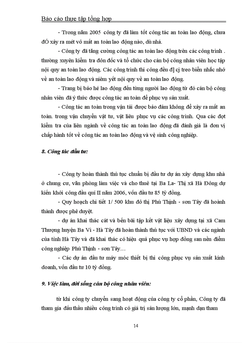image for page Báo cáo thực tập tổng hợp tại Công ty cổ phần Xây dựng số 21
