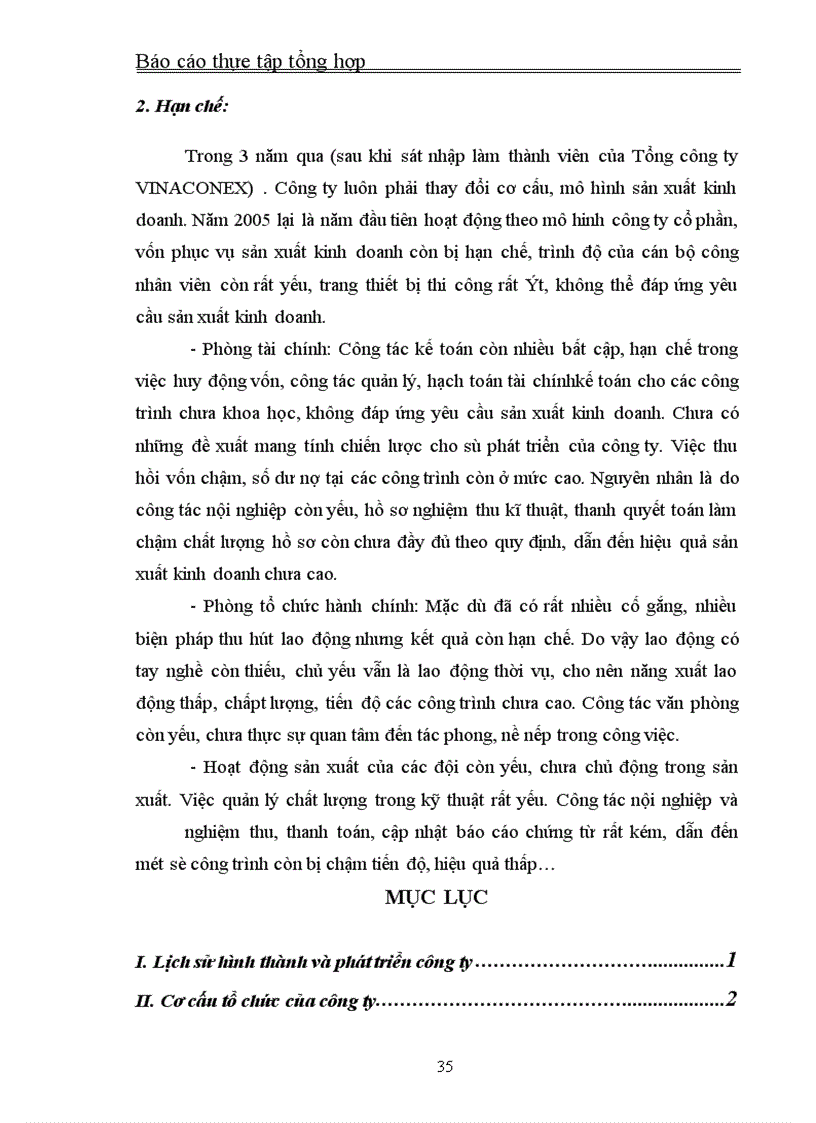 image for page Báo cáo thực tập tổng hợp tại Công ty cổ phần Xây dựng số 21