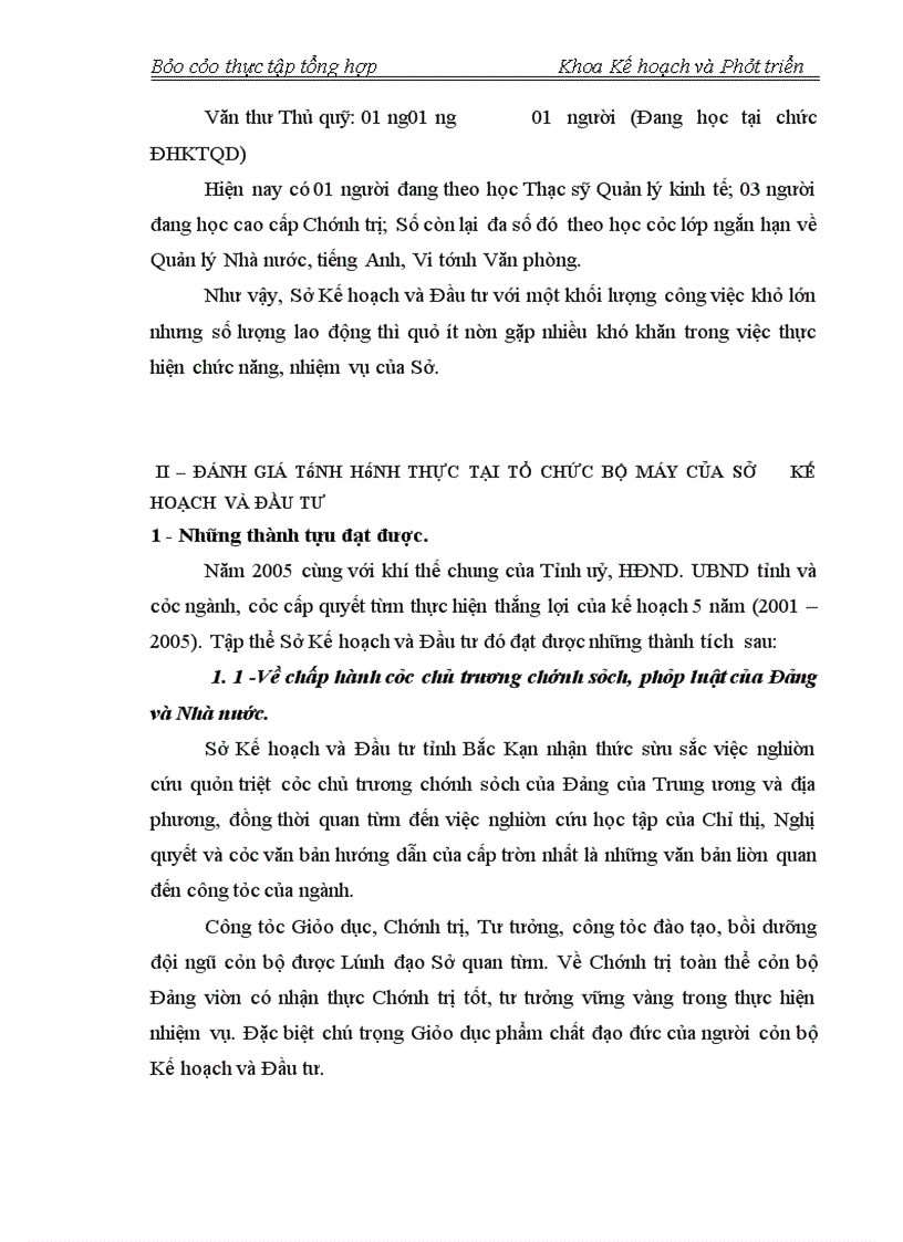 image for page Báo cáo thực tập tổng hợp tại Sở Kế hoạch và Đầu tư tỉnh Bắc Kạn