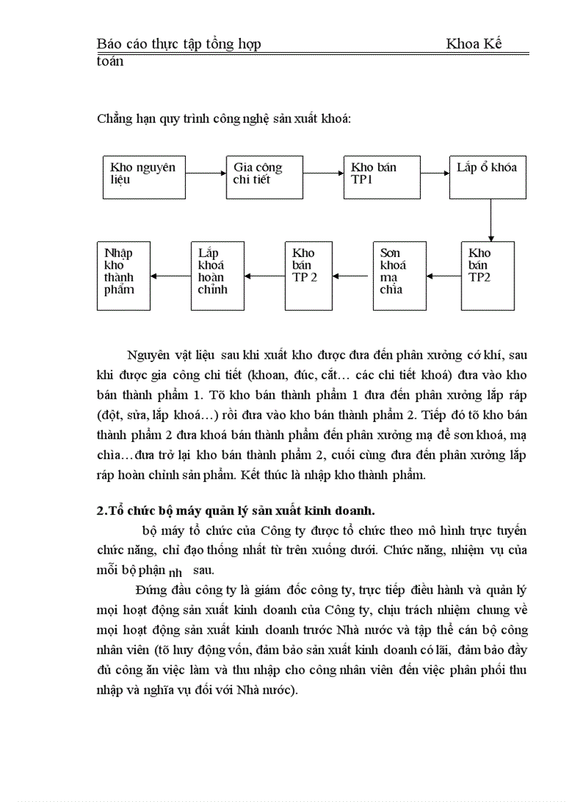 image for page Báo cáo thực tập tổng hợp tại Công ty khoá Minh Khai