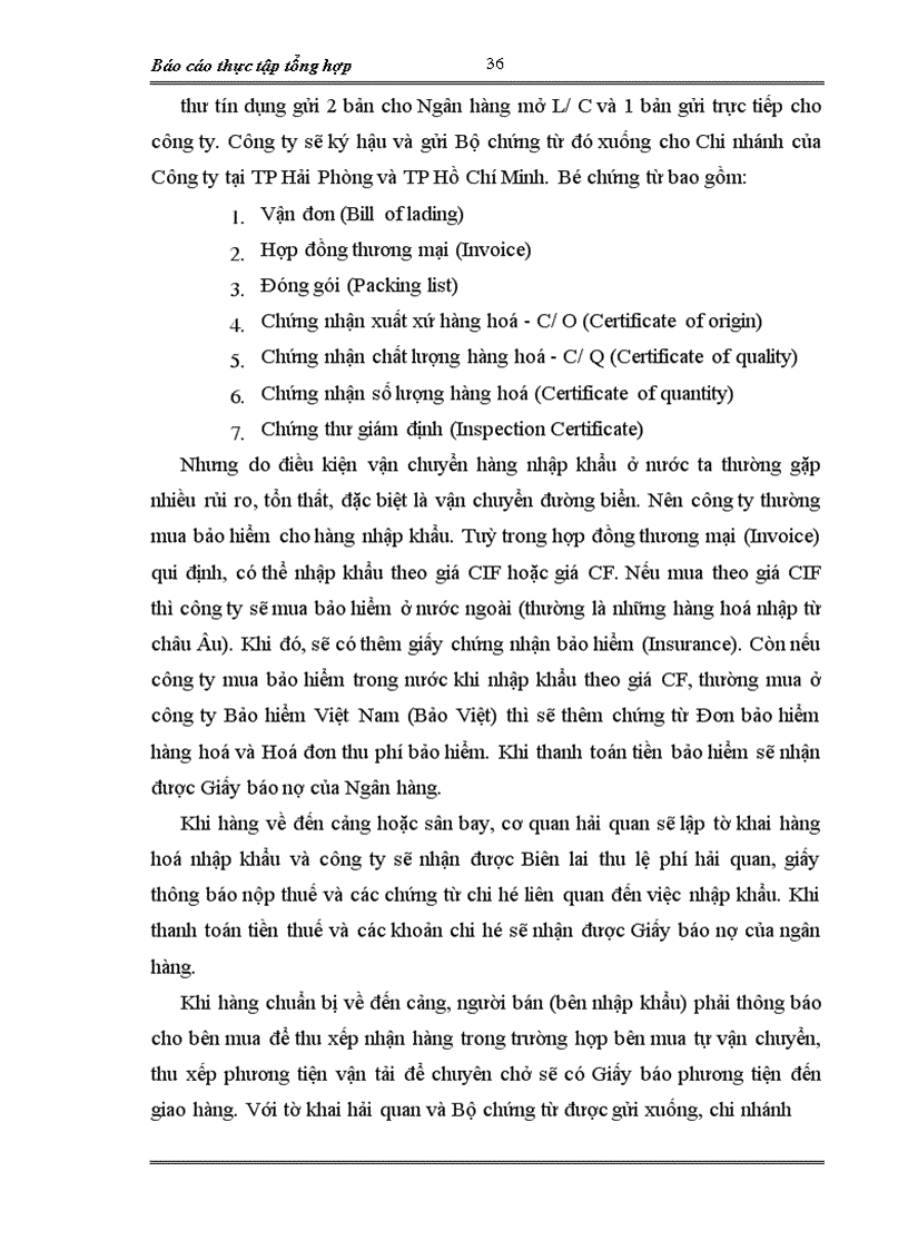 image for page Báo cáo thực tập tổng hợp tại Công ty xuất nhập khẩu xi măng