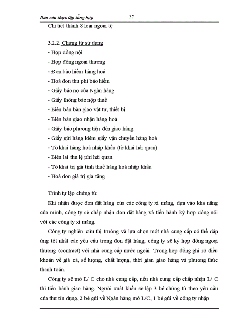 image for page Báo cáo thực tập tổng hợp tại Công ty xuất nhập khẩu xi măng