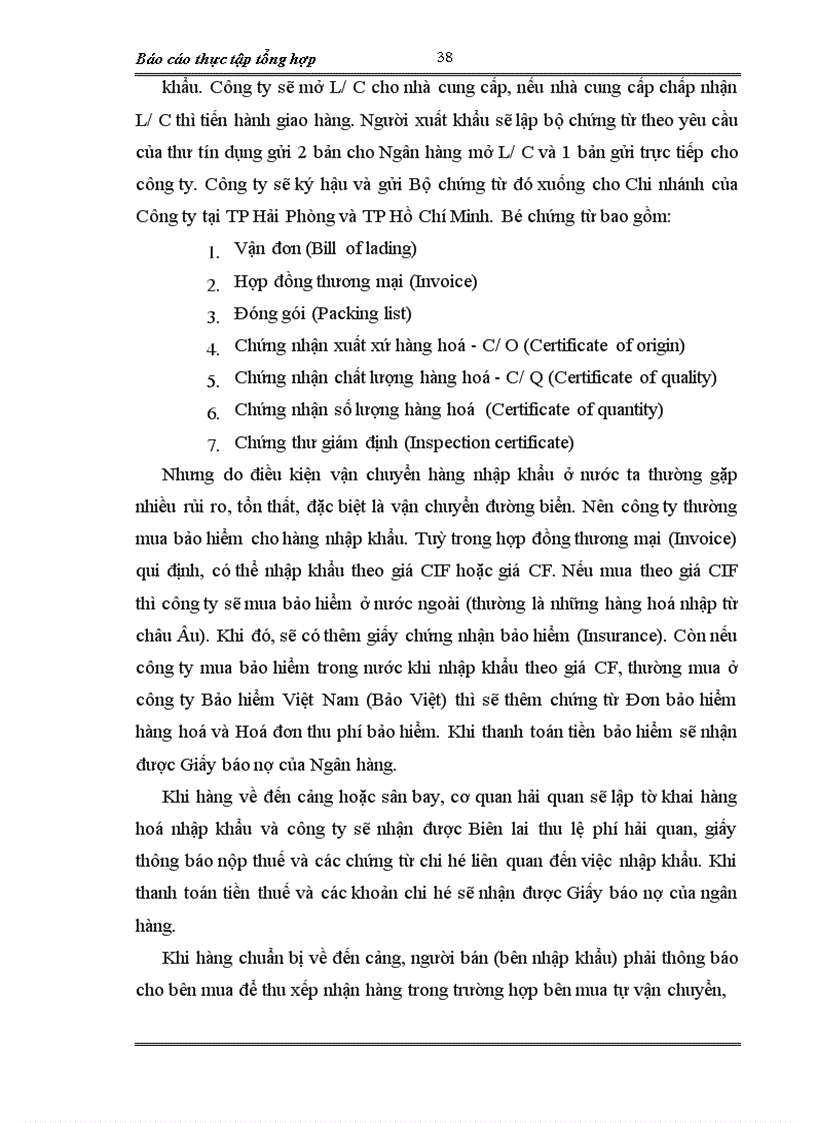 image for page Báo cáo thực tập tổng hợp tại Công ty xuất nhập khẩu xi măng