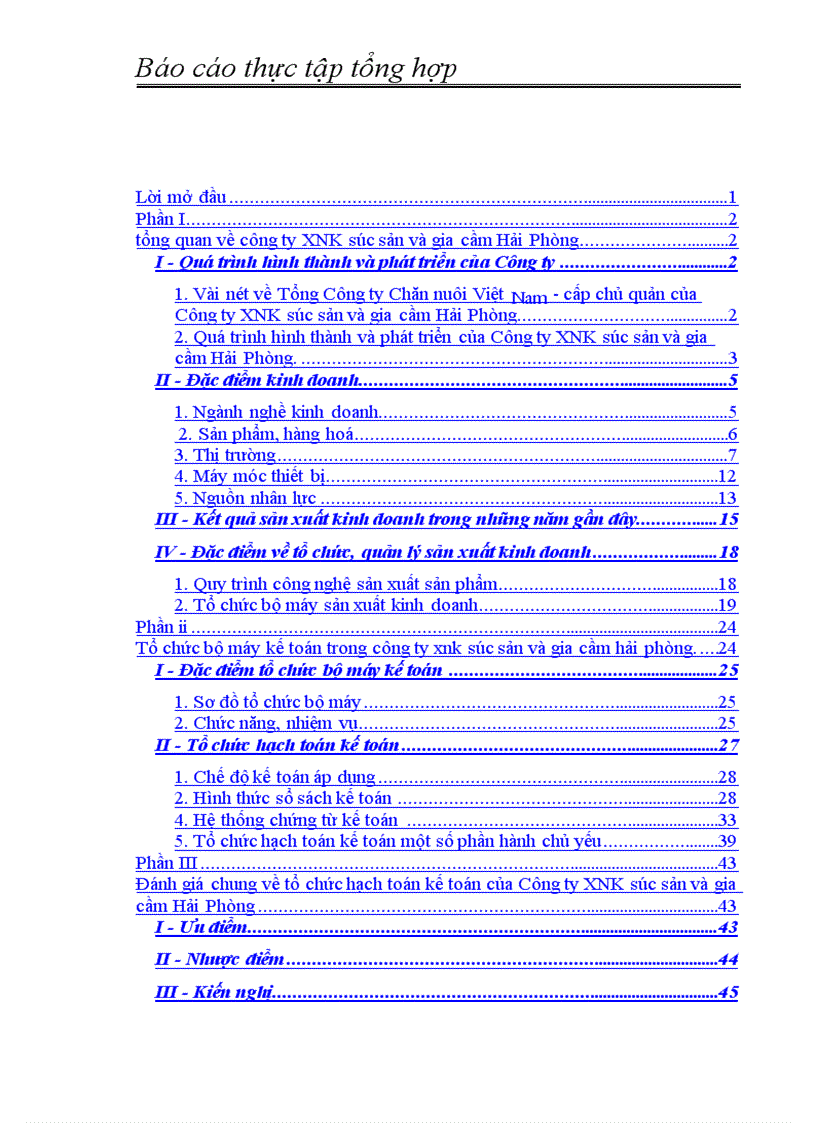 image for page Báo cáo thực tập tổng hợp tại Công ty XNK