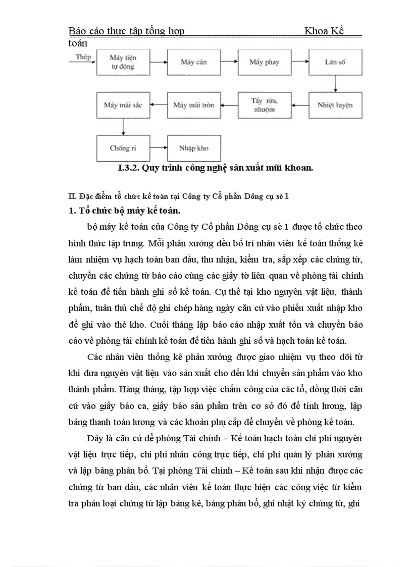 image for page Thực tập tổng hợp Khoa Kế toán về Công ty Cổ phần Dụng cụ số 1