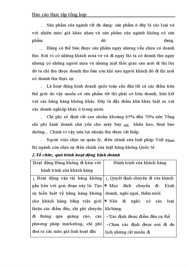 image for page Thực tập tổng hợp về Tổng công ty Hàng không Việt Nam